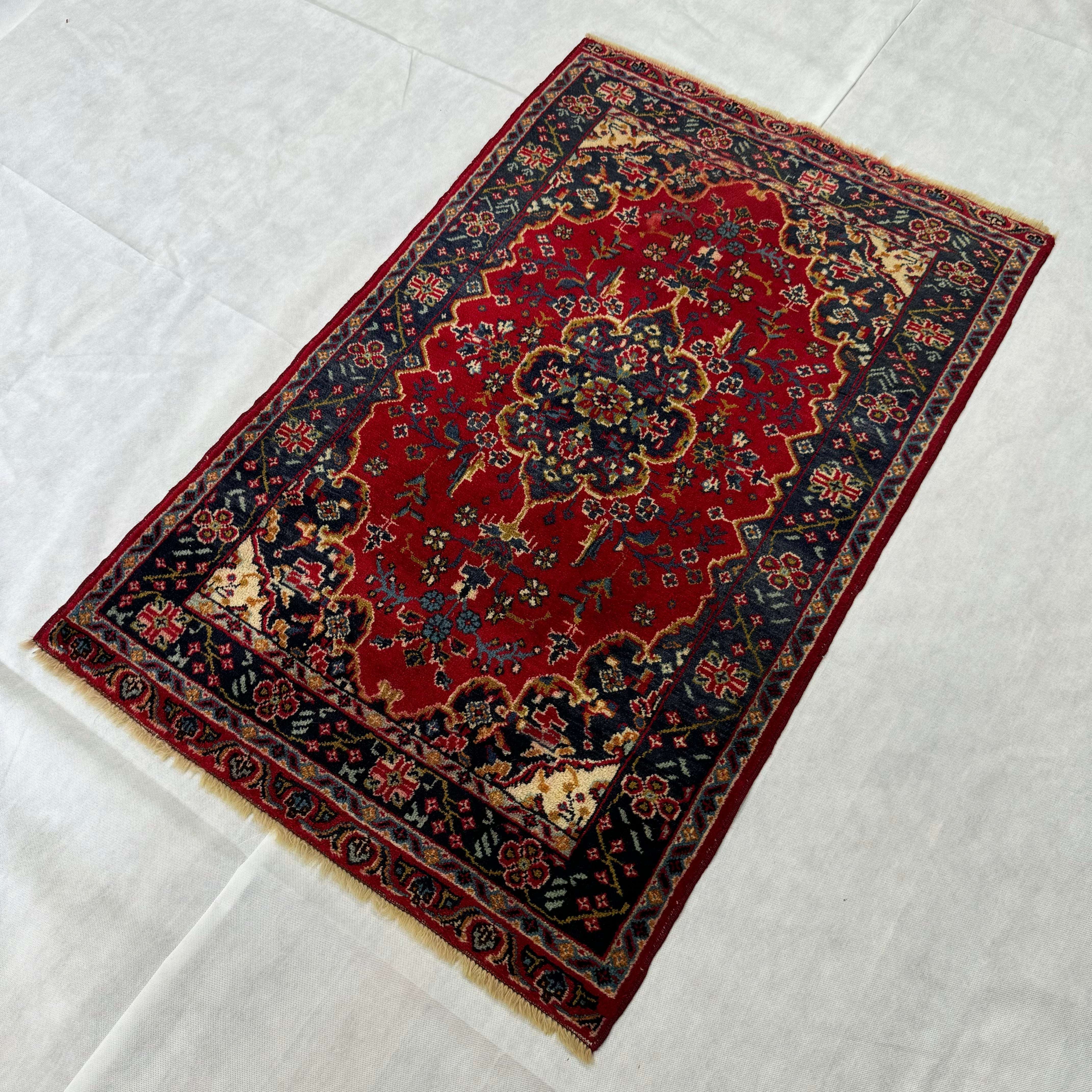 Handmade Afghan wool rug traditional design for living room USA
