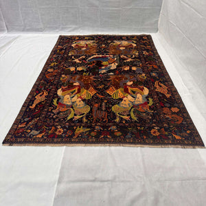 Handmade Afghan wool rug traditional design for living room USA