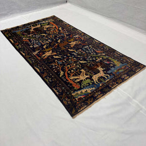 Handmade Afghan wool rug traditional design for living room USA