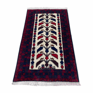 Handmade Afghan wool rug traditional design for living room USA
