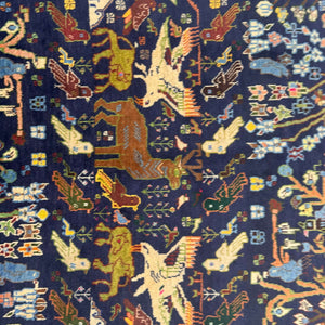 Handmade Afghan wool rug traditional design for living room USA