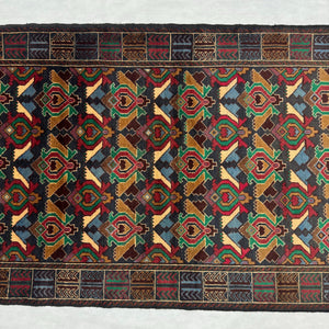 Handmade Afghan wool rug traditional design for living room USA