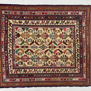 Handmade Afghan wool rug traditional design for living room USA
