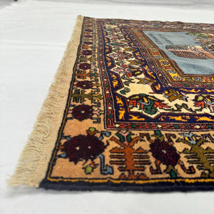 Handmade Afghan wool rug traditional design for living room USA