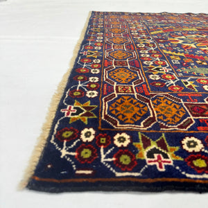 Handmade Afghan wool rug traditional design for living room USA