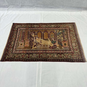 Handmade Afghan wool rug traditional design for living room USA