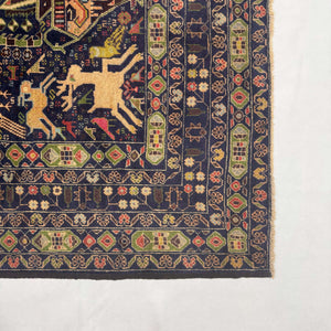 Handmade Afghan wool rug traditional design for living room USA
