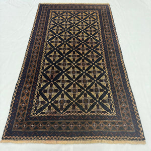 Handmade Afghan wool rug traditional design for living room USA