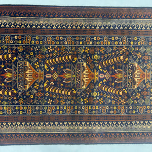 Handmade Afghan wool rug traditional design for living room USA