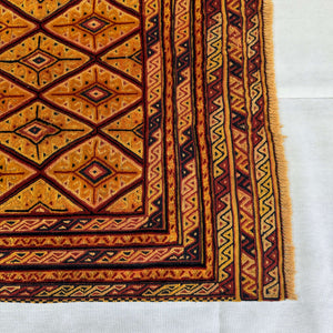 Handmade Afghan wool rug traditional design for living room USA