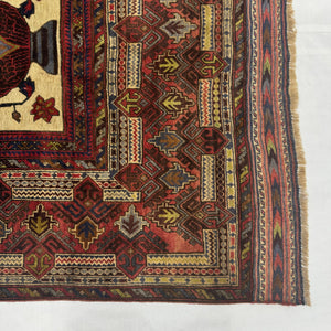 Handmade Afghan wool rug traditional design for living room USA