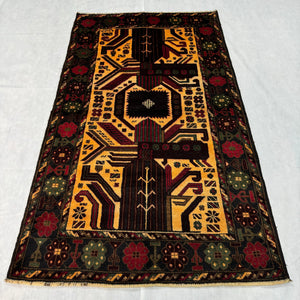 Handmade Afghan wool rug traditional design for living room USA