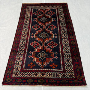 Handmade Afghan wool rug traditional design for living room USA