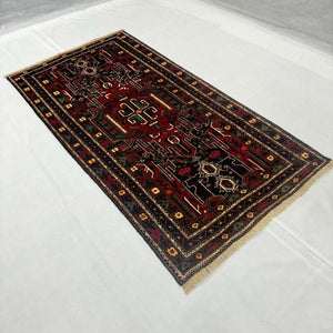 Handmade Afghan wool rug traditional design for living room USA