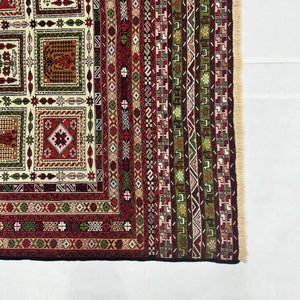 Handmade Afghan wool rug traditional design for living room USA