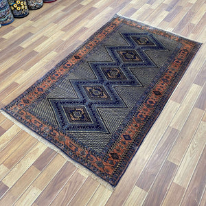 Handmade Afghan wool rug traditional design for living room USA
