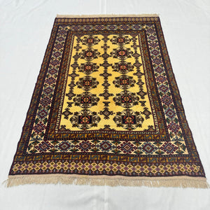 Handmade Afghan wool rug traditional design for living room USA