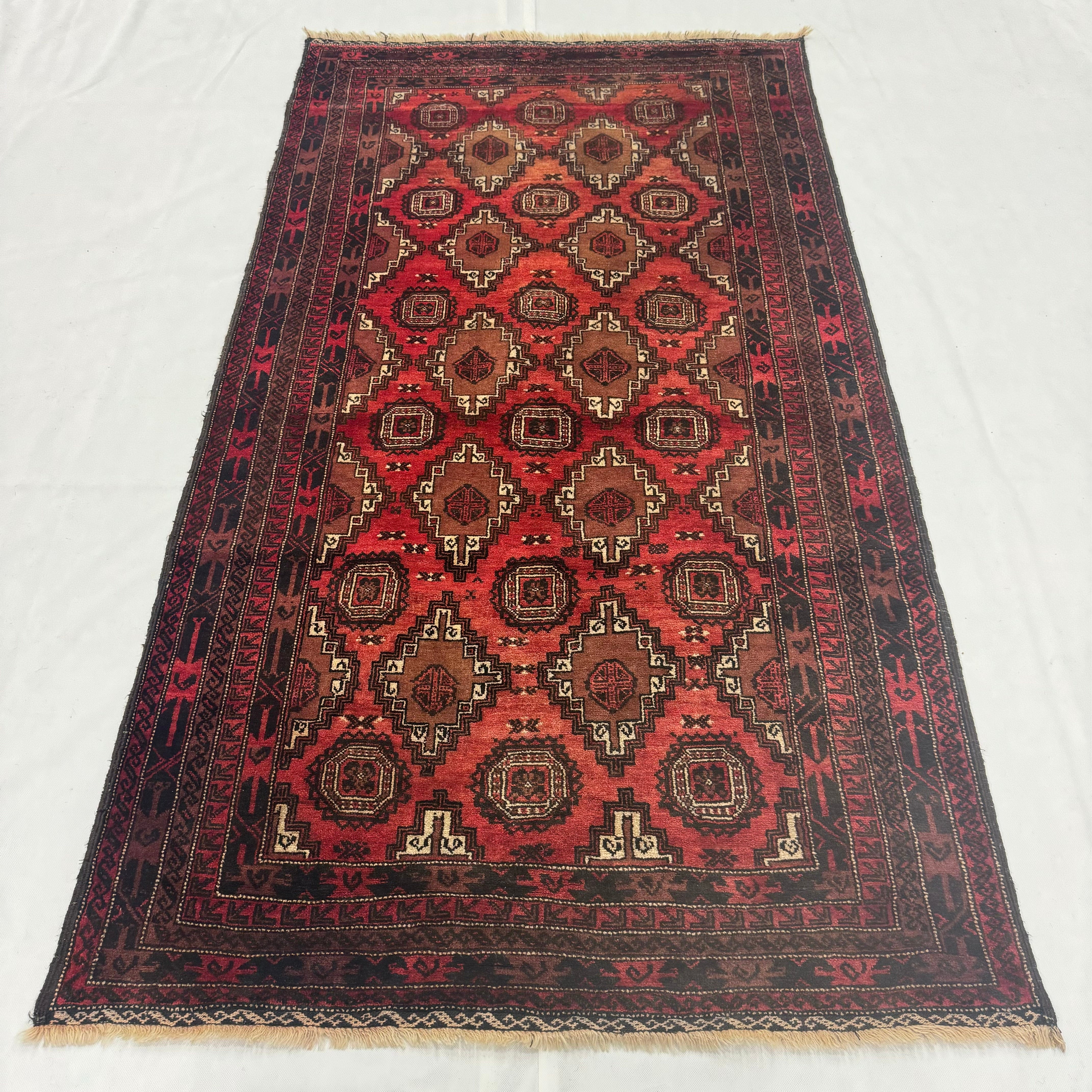 Handmade Afghan wool rug traditional design for living room USA