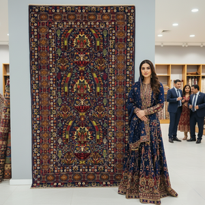 Handmade Afghan wool rug 4 ft x 8 ft Afghan Handmade Wool Rug - Sultani Guldan Design, Rich Colors, Durable, Eco-Friendly Luxury traditional design for living room USA
