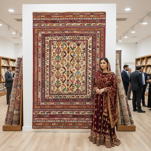 Handmade Afghan wool rug 4 ft x 6 ft Handmade Afghan Wool Premium Kilim Rug – Traditional Geometric Design – Luxurious, Durable, Eco-Friendly traditional design for living room USA