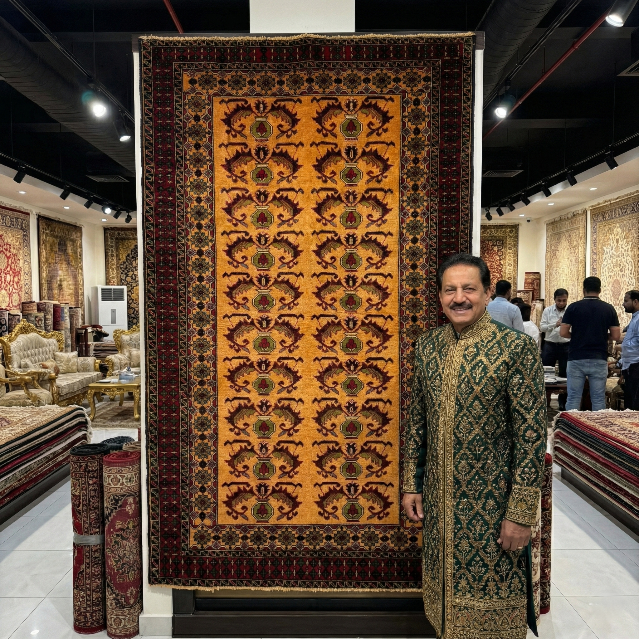 Handmade Afghan wool rug Exquisite Premium Baluchi Handmade Rug - 4 ft x 7 ft - Authentic Afghan Craftsmanship traditional design for living room USA