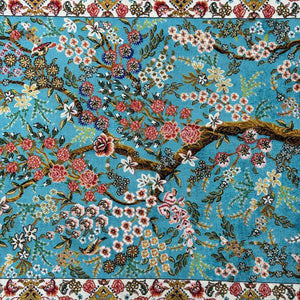 Persian Silk Tree of Life Rug 2.5 ft x 4 ft | Pure Silk Abresham 1600 Reeds