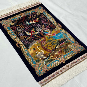 Persian Silk Garden of Paradise Rug 2 ft x 3 ft | 1600 Reed