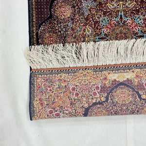 Persian Silk Abresham Rug 2 ft x 3 ft | 1600 Reed Machine-Made Iran