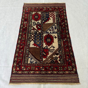 Handmade Afghan wool rug traditional design for living room USA