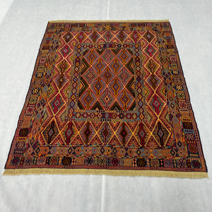 Handmade Afghan wool rug traditional design for living room USA