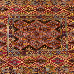 Handmade Afghan wool rug traditional design for living room USA