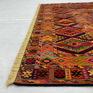 Handmade Afghan wool rug traditional design for living room USA
