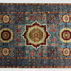 Handmade Afghan wool rug traditional design for living room USA