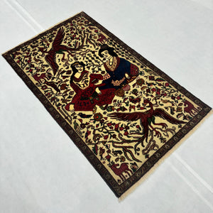 Handmade Afghan wool rug traditional design for living room USA