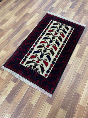 Handmade Afghan wool rug  traditional design for living room USA