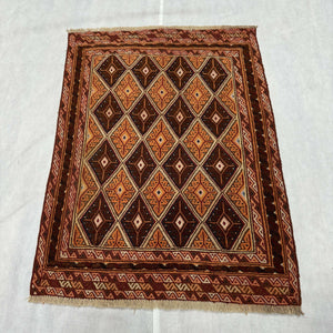 Handmade Afghan wool rug  traditional design for living room USA
