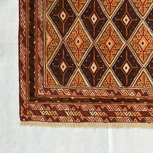 Handmade Afghan wool rug  traditional design for living room USA