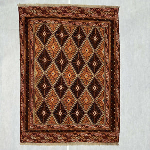 Handmade Afghan wool rug  traditional design for living room USA