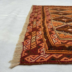 Handmade Afghan wool rug  traditional design for living room USA