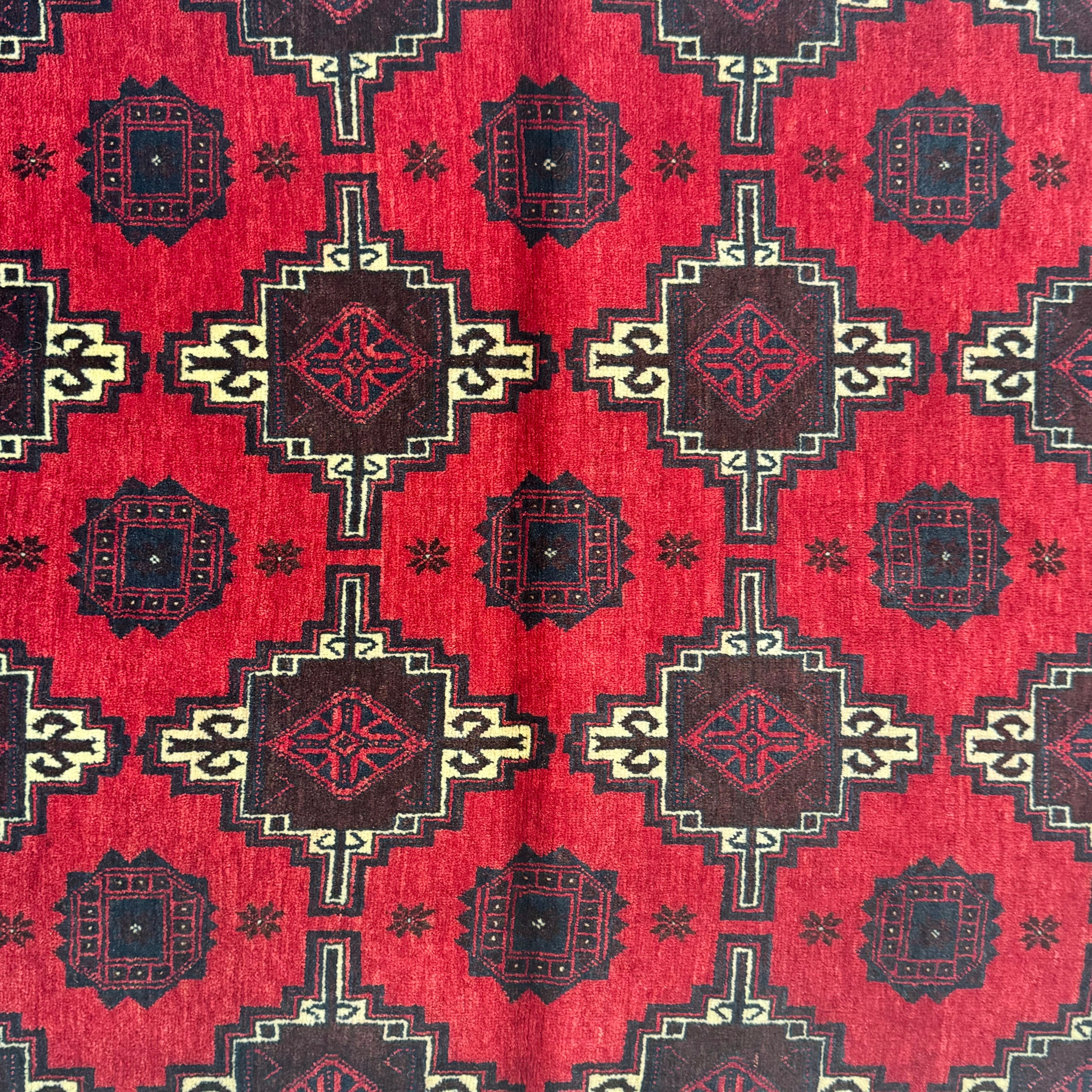 Handmade Afghan wool rug  traditional design for living room USA