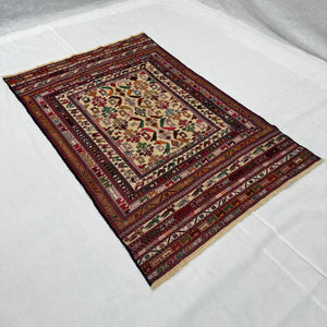 Handmade Afghan wool rug  traditional design for living room USA