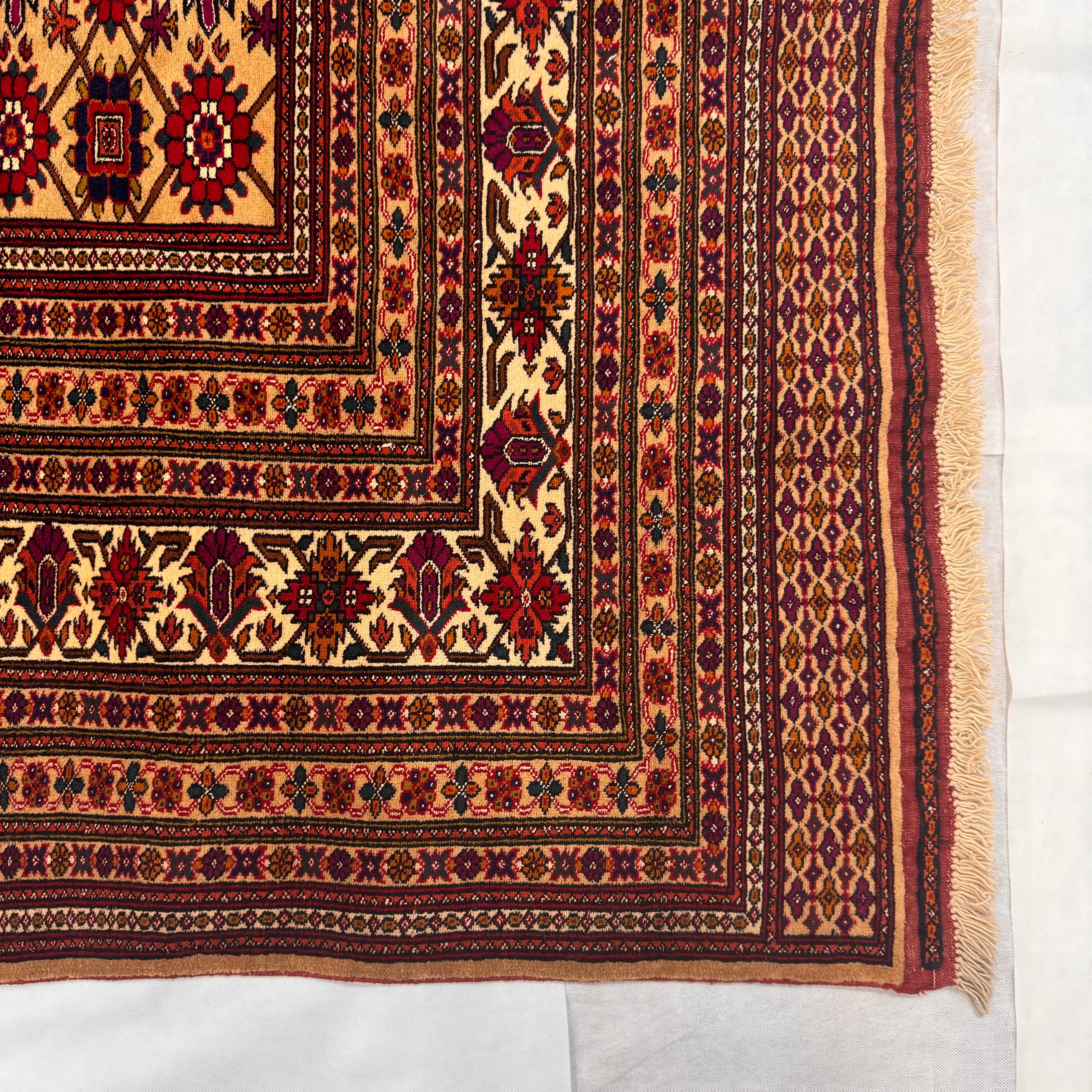 Handmade Afghan wool rug  traditional design for living room USA