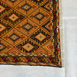 Handmade Afghan wool rug  traditional design for living room USA