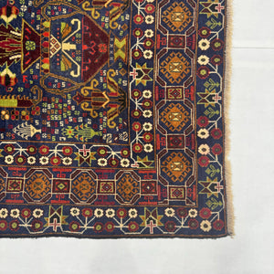 Handmade Afghan wool rug  traditional design for living room USA
