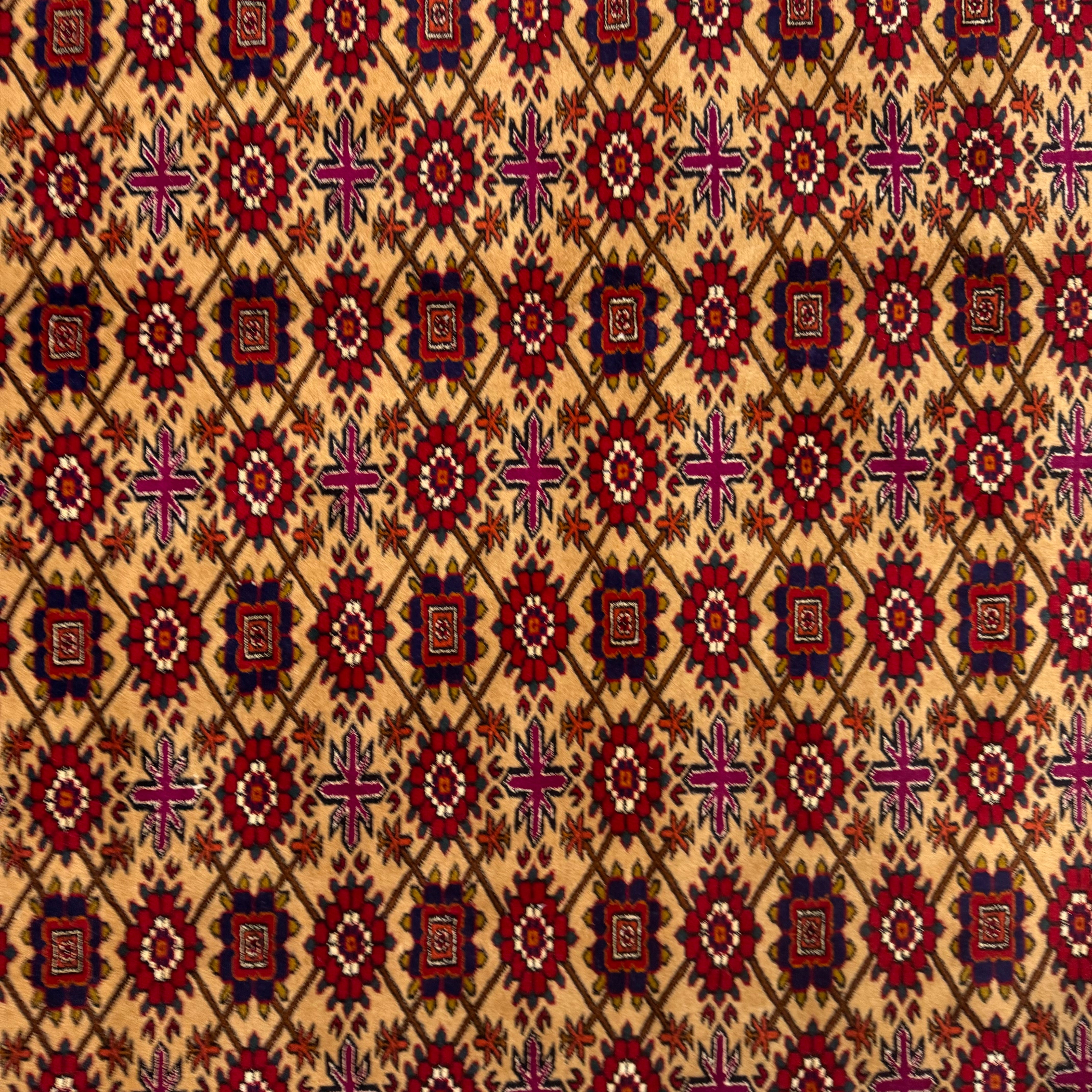 Handmade Afghan wool rug  traditional design for living room USA