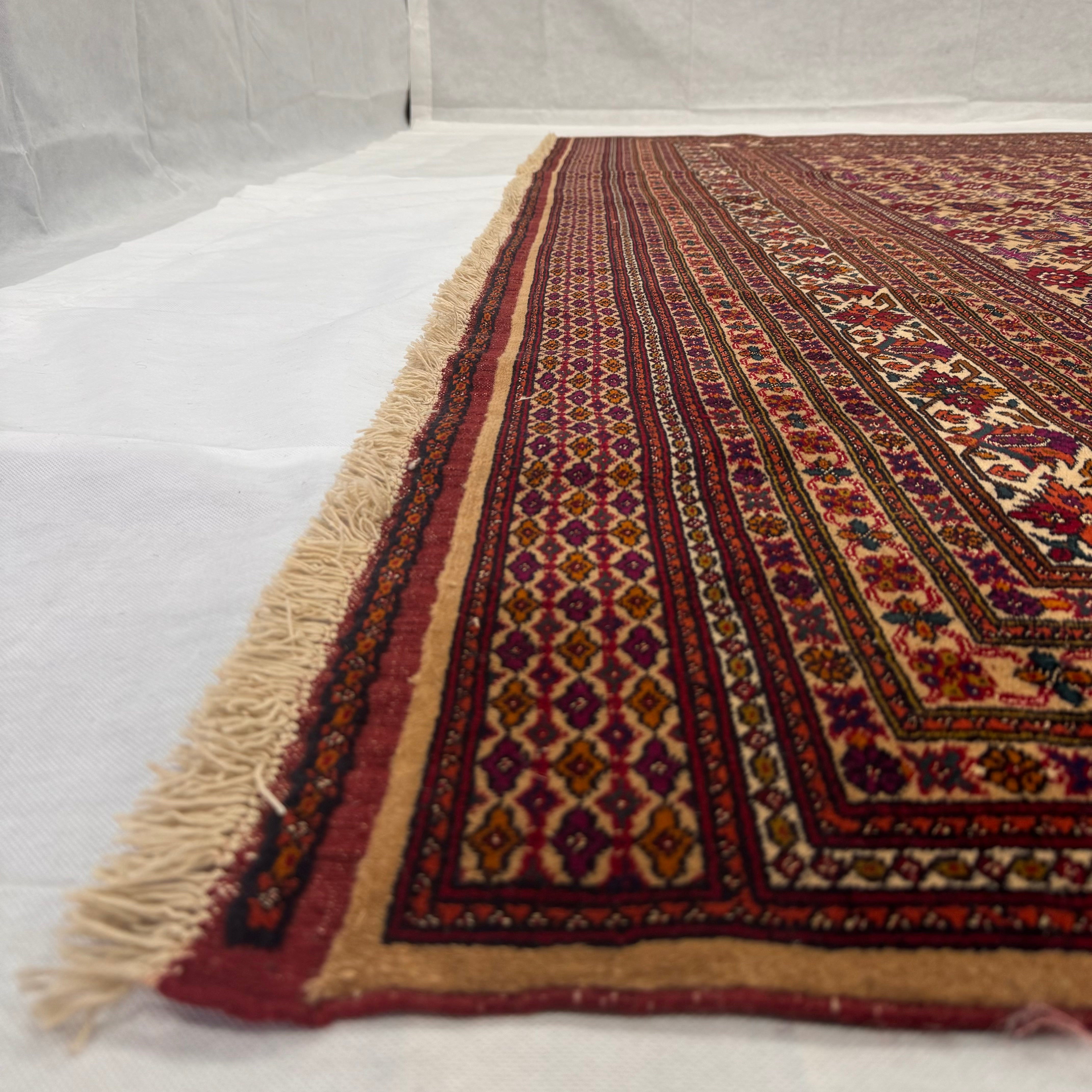 Handmade Afghan wool rug  traditional design for living room USA