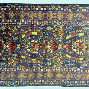 Handmade Afghan wool rug  traditional design for living room USA