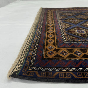 Handmade Afghan wool rug  traditional design for living room USA