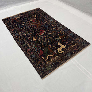 Handmade Afghan wool rug  traditional design for living room USA