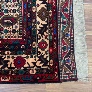 Handmade Afghan wool rug  traditional design for living room USA